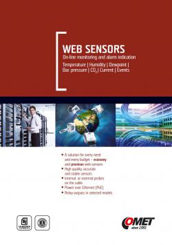 CATALOG - WebSensor with Ethernet output