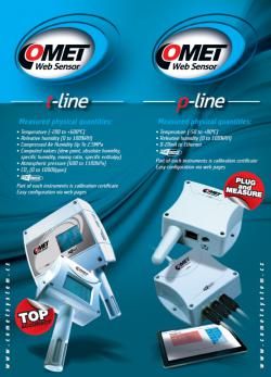 DATASHEET - WebSensor with Ethernet output