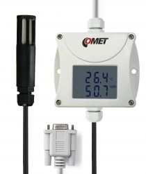 Industrial temperature and humidity transmitter - RS232 output, cable 2 meters