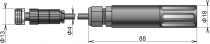 Digital temperature/humidity probe, cable 1 m