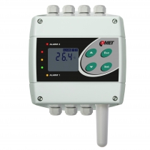 Temperature transmitter and regulator with RS485 output