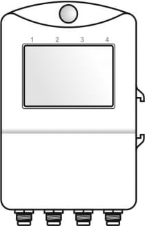 Thermometer for 2 external probes + 2x 0-5V inputs with display