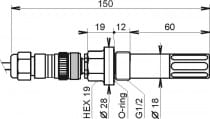 Compressed air temperature and humidity regulator with 230Vac/8A relays