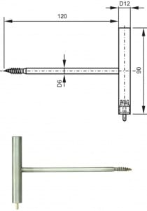2071-030/0, special probe with CINCH connector