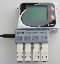 Data logger for 3 voltage inputs 0-10V and 1 two-state input, with built-in 2G modem