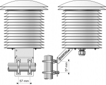 COMETEO Professional Multi-Plate Radiation Shield for Weather Sensors