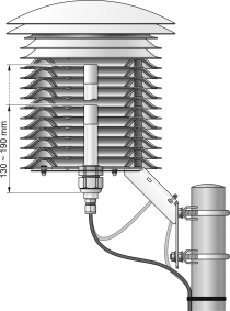 COMETEO Professional Multi-Plate Radiation Shield for Weather Sensors