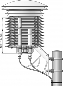 COMETEO Professional Multi-Plate Radiation Shield for Weather Sensors