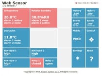 Thermometer with Ethernet interface and relays
