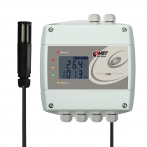 Thermometer hygrometer barometer with Ethernet interface and relays