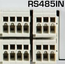 Galvanically isolated input for MS data loggers for serial RS485 signal