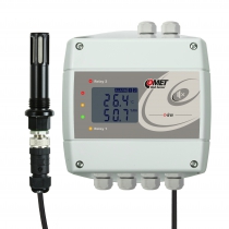 Compressed-air thermometer hygrometer with Ethernet interface and relays