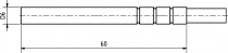 Pt1000TG68/0, temperature probe, cable 10 m