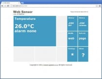 WebSensor with PoE - remote thermometer with Ethernet interface