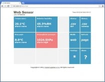 Web Sensor with PoE - remote thermometer hygrometer barometer with Ethernet interface