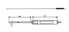 2021-150/E, temperature probe, cable 1 m