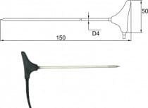 2091-250/C, Stick-in probe, cable 5 m