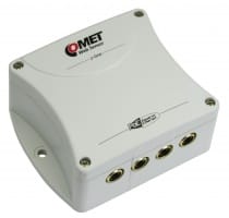 Web Sensor with PoE - four channels  remote thermometer hygrometer