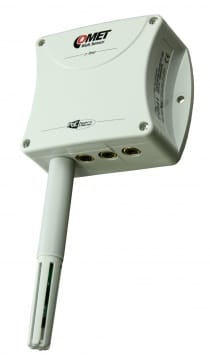 Web Sensor with PoE - four channels  remote thermometer hygrometer