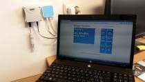Web Sensor with PoE - four channels  remote thermometer hygrometer